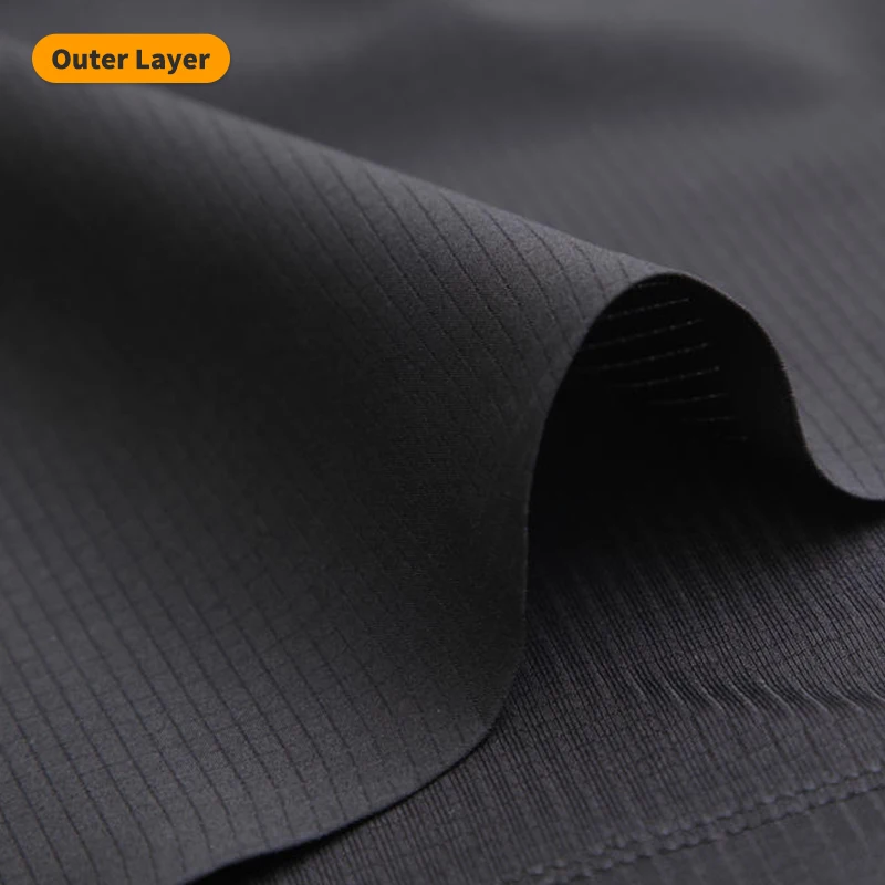 Mesh Quick Dry Fabric Drawstring Double Layer Running Breathable Moisture Absorber Polyester Gym Athletic Wear