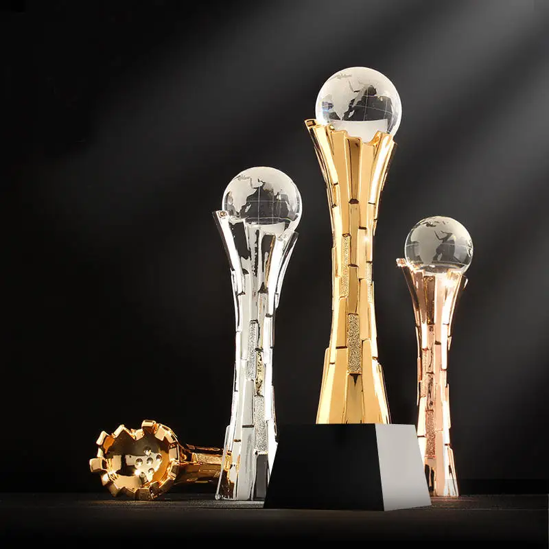 product hot sale shining custom earth crystal metal award trophy creative design for business gifts-11