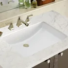 JY2215 Big Size Modern Undermount Sink Rectangular Ceramic Washing Basin For Bathroom Lavabo