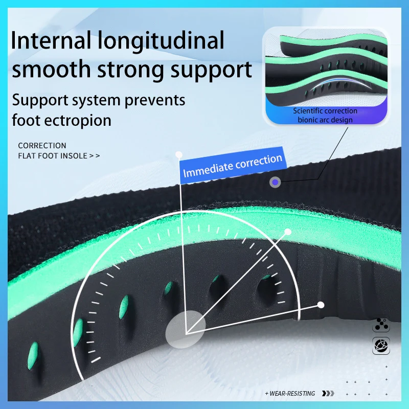 Strephexopodia Insoles Arch Support Pad for Correcting Flat Feet Supportive Inserts for Transverse Arch Collapse Valgus Pedis Strephexopodia Insoles Arch Support Pad for Correcting Flat Feet Supportive Inserts for Transverse Arch Collapse Valgus Pedis