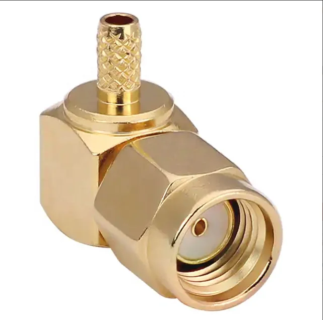 RP-SMA male R/A connector for RG174 cable