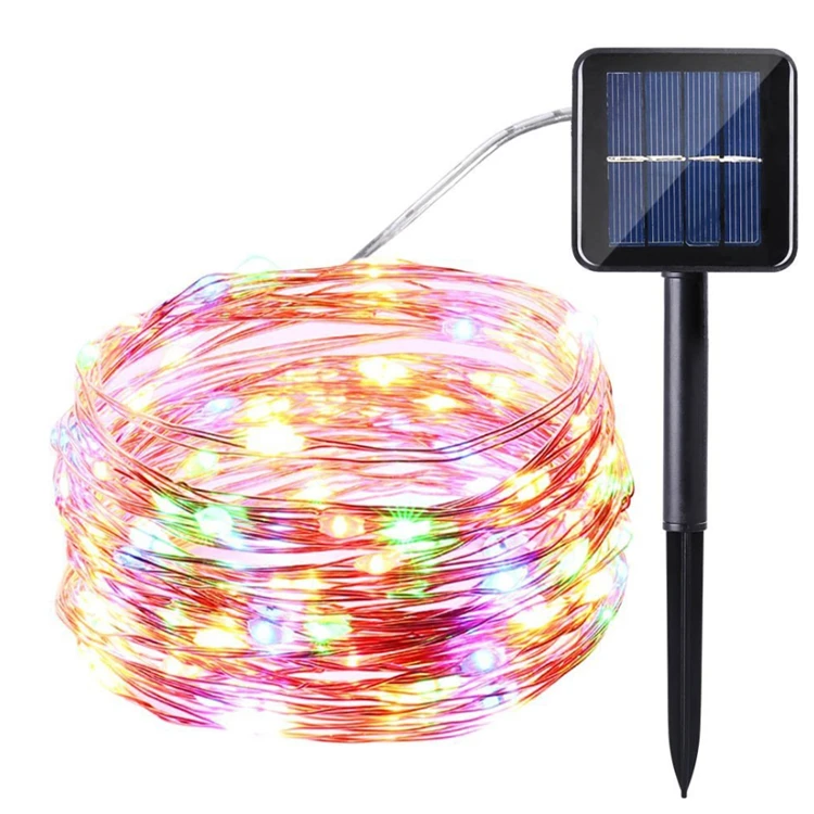 72Ft Outdoor Solar Powered 200LED Copper Wire Light String Fairy Xmas Party Lamp 