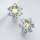 Earrings Earrings 18k Gold Plated Colorful Gemstone Earrings