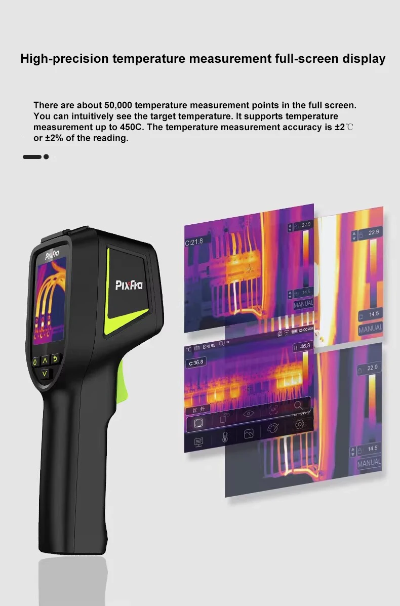 Lcd Display Screen Thermal Imager Handheld Infrared Thermal Imaging 