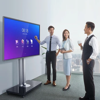 Cheap 55 Inch Interactive Display Touch Screen Digital Flat Panel Smart Board Electronic Interactive Whiteboard Conferences