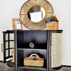 Furniture Dining Room Rattan Console Sideboard Sideboard Living Room Furniture Rattan Cabinet Door