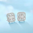 Gold Earrings Gold Hot Sale Luxury Jewelry 18k White Gold Diamonds Stud Earrings For Women 2021