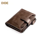 Men Wallet Men Wallets Men Short Type Genuine Leather Bifold Wallet Coin Purse Wallet To Hold Many Cards