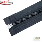 Big Zipper Zipper Supplier Big Teeth 8# Nylon Zipper Open End With Shiny Black Puller