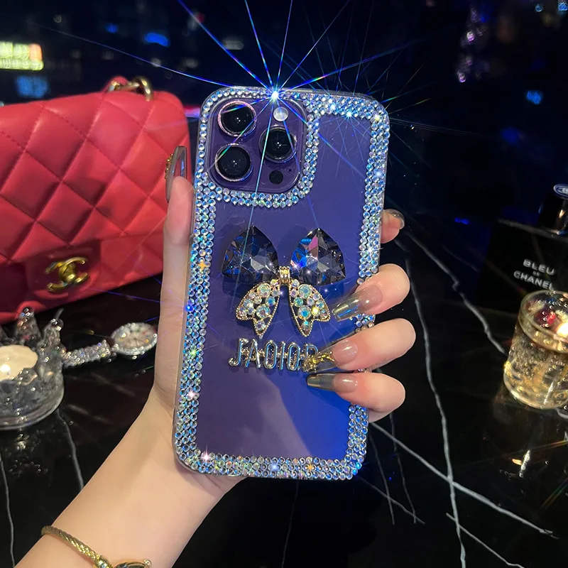 Luxury Lady Women Phone Cases Mobile Cover for iPhone 15 14 12 11 XR XS Max 8 7 Plus Samsung S24 S23 A14 A54