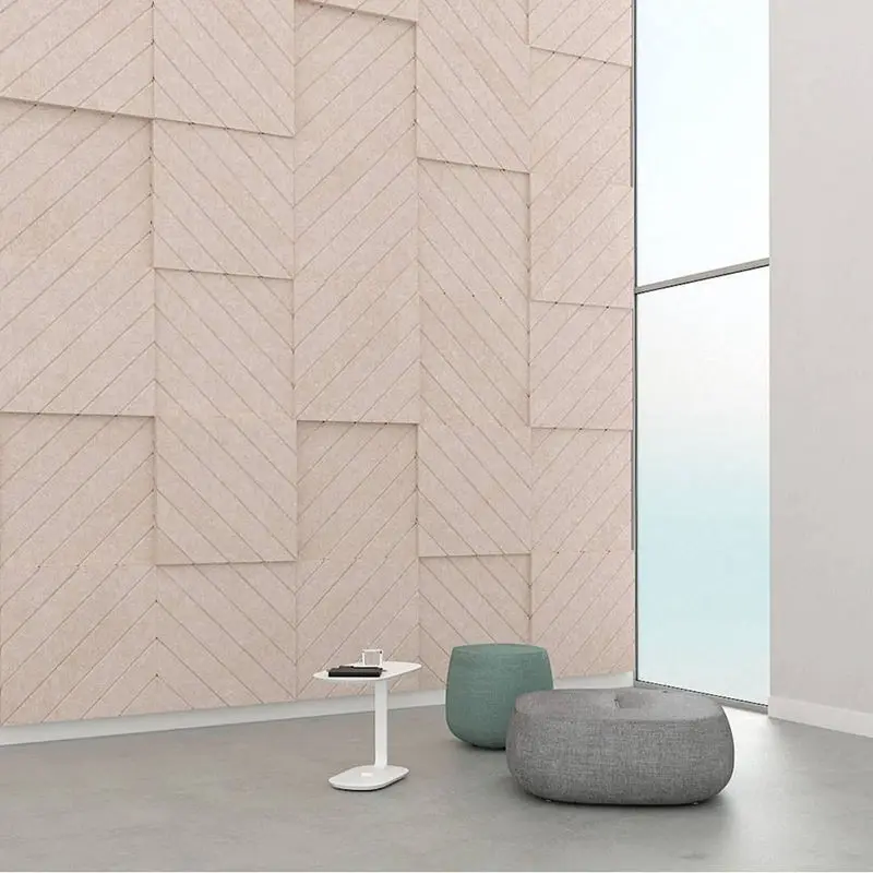 Chinese Manufacturers Absorbable Noise Cheap Sound Proof Wall Decorative PET Acoustic Panels