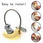 Banana Hot Sell New Year Presents Gold Rose And Gold Metal Banana And Monkey Key Rings Banana Keychain