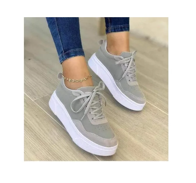 Autumn color women's sneakers 2024 new fashion casual trendy shoes wholesale