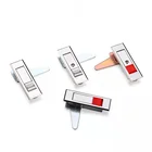 Lock Door Zinc Die-casting Red Push Button Lock Electric Cabinet Door Lock