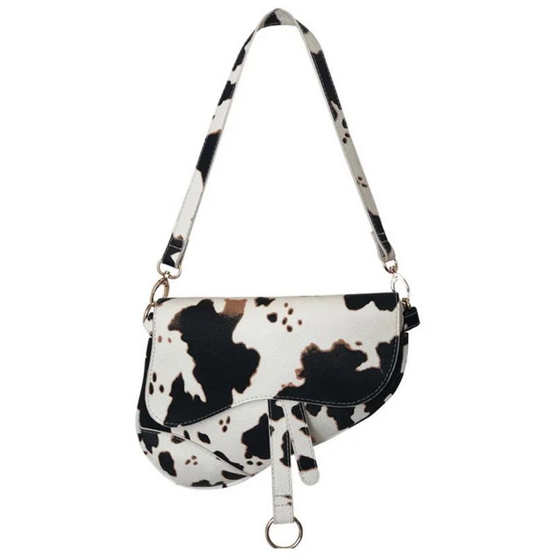 cow print mini bag