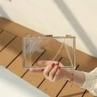 Clutch Bag Clutch Summer Fashion Clear Acrylic Clutch Purse Transparent Acrylic Bag