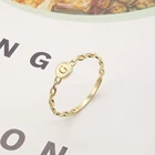 Rings Best Selling Fashion Design 14K Real Solid Gold Round Knuckle Rings Jewelry