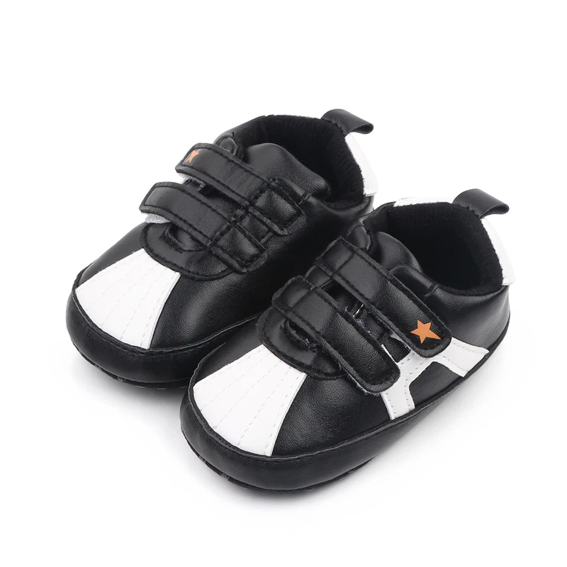New casual color five-pointed star decoration baby shell head soft soled toddler shoes factory