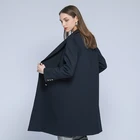 Jackets Jacket Huiquan Long Sleeve Jackets Lady Parka Lady Long Winter Jacket Straight Fit Woman Trench Coat
