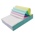 Copy Paper Factory Convenient 48gsm 50gsm 55gsm Carbonless Copy Paper NCR 3 Ply Continuous Carbonless Printing Paper