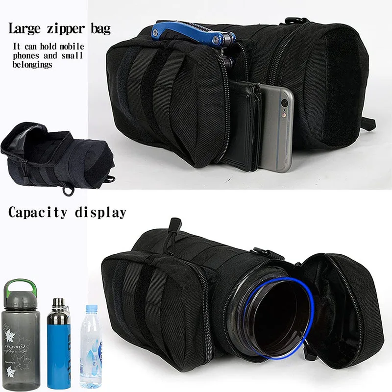 Outdoor Water Bottle Style Training Bag Multifunctional Tactical Bag Large Capacity Assault Hiking Bag