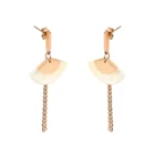 Earrings Men Custom Jewelry Fashion Gold Plated Butterfly Stainless Steel Women Pearl Hoop Earrings