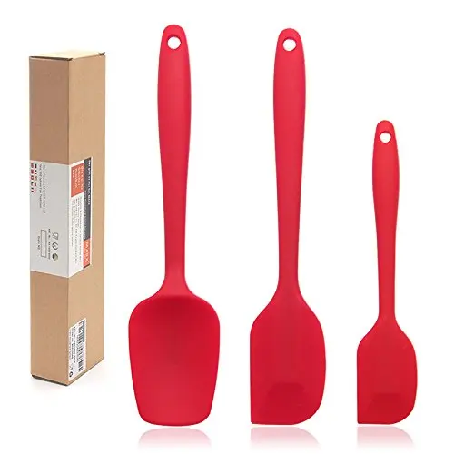 USSE Easy Flex Silicone Spatula Set for baking, Kitchen Mixing Cooking Spatula