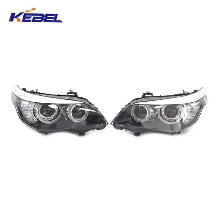 product kebel xenon auto head lights 63127177751 oem 63127177752 car headlamp for bmw 5 series e60 lci 2008-6