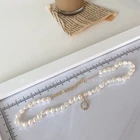 Pearl Necklace Pearlpearlpearl Design Moonstone Irregular Baroque Freshwater Pearl Necklace Women
