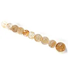 Quartz Rutilated Quartz Beads Crystal Beads Wholesale High Quality Gold Rutilated Quartz Beads For Decoration