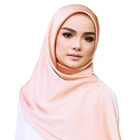 Scarf Wholesale Lady High-end Muslim Hijab Solid Color Silk Satin Shawl Scarf For Women Girls