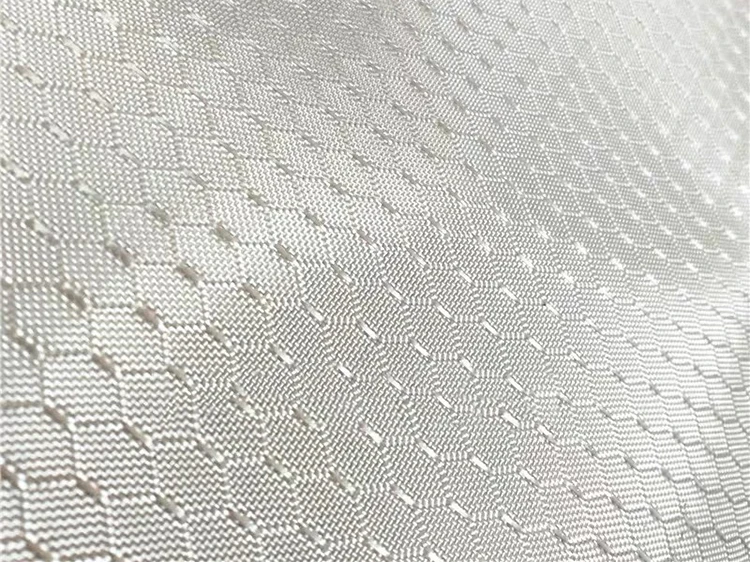 silver honeycomb fabric