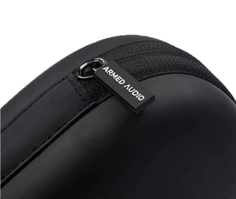 Factory Customized Eva Black Hard Travel Leather Storage Portable Zipper Earphone Headphone case Bag manufacture