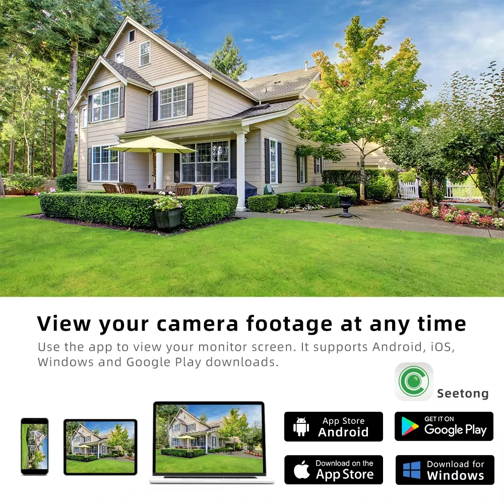 4.0MP Poe IP Camera with Dual Light Night Vision Two Way Audio and IP66 Protection for Home Security