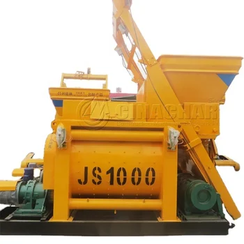 Patent CE and ISO certificated JS1000 ready mix light weight concrete mixer for sale