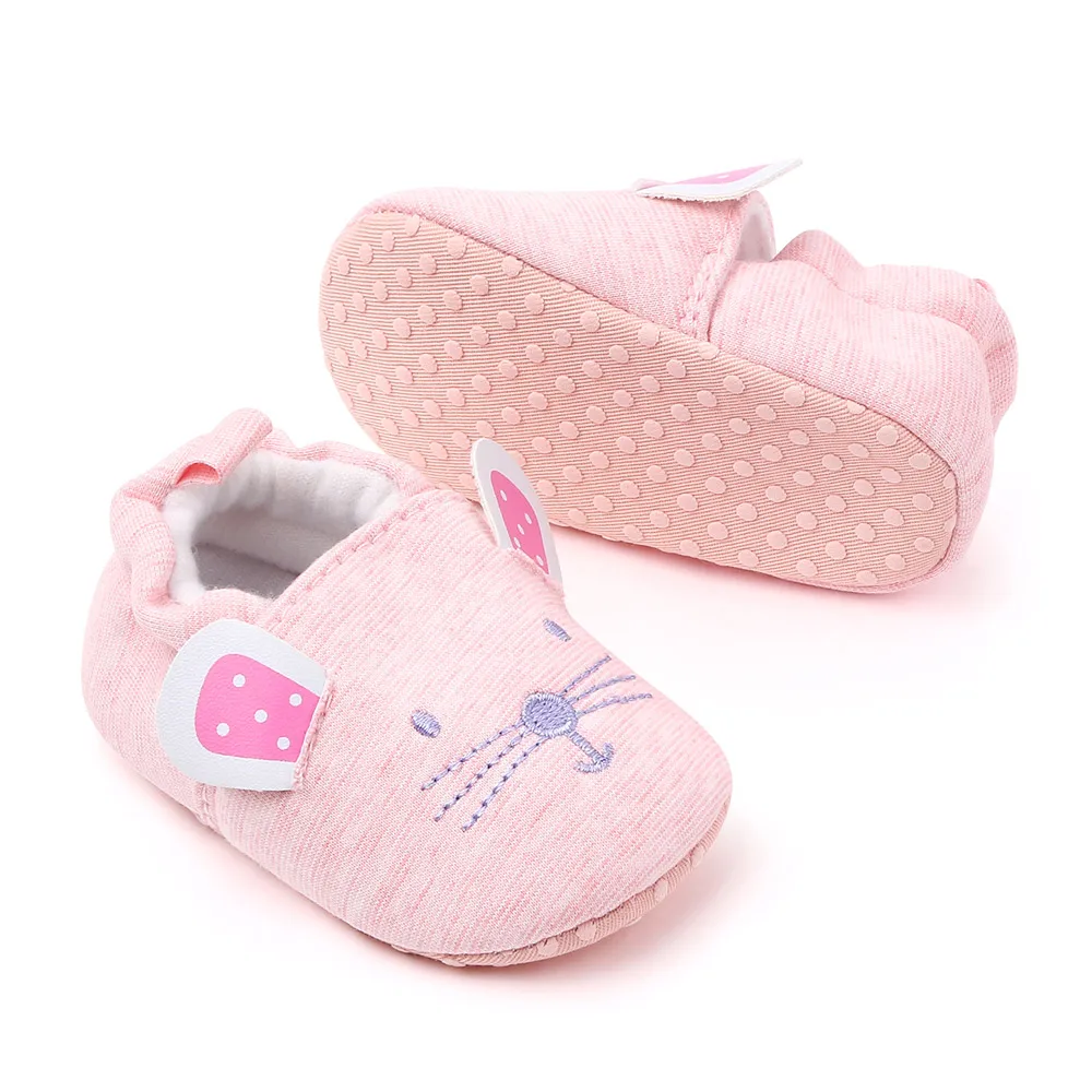 Winter New Cartoon Animals 0-1 Year Old Baby Home Non-slip Toddler Shoes details