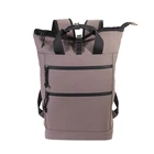 Leather School Bag High Quality Waterproof PU Leather Travel College School Laptop Computer Backpack Bag