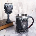 New Design Resin Wine Cup Goblet Beer Mug Perfect Gift For Lovers Halloween Theme Parties