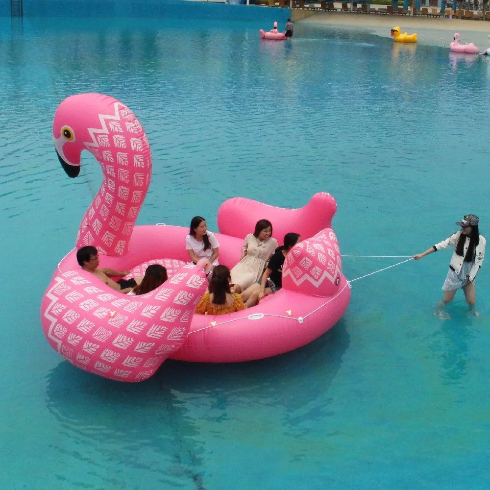6 Person Huge Lake Pink Party Raft 