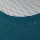 Custom Logo Pattern Men Quick Drying Stitching Mesh Fabric Running T Shirt