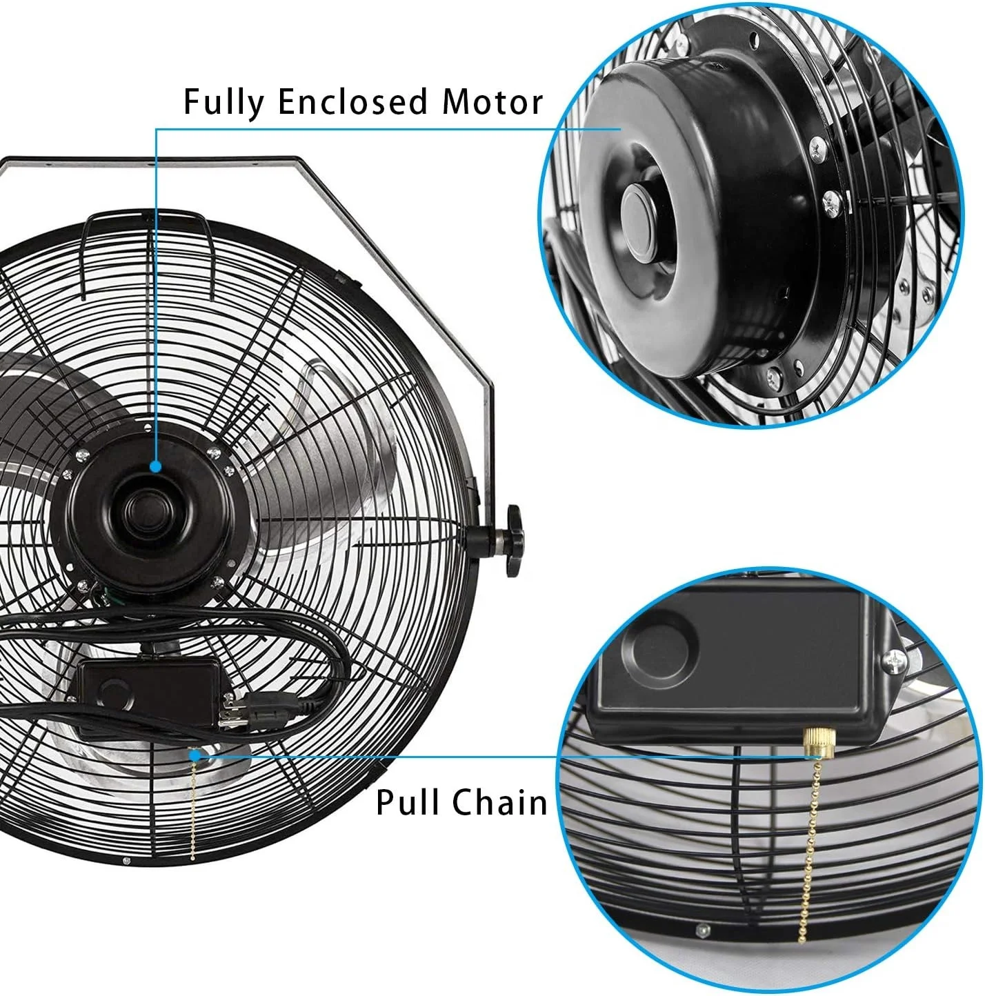 Wall Fan, Waterproof, 120, Electric - detail 12