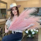 Artificial AP-07 Amazon Hot Selling Wholesale Faux Pink Pampas Grass Artificial Large Decoration
