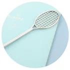 Pen Hot Seller Creative Stationery Lovely Tennis Racket Modelling Badminton Racket Neutral Pen Carbon Pen