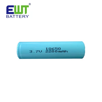 High rate ICR18650 2200mah 3.7v rechargeable Lithium ion batteries 5C 7.4Wh for bright flashlight