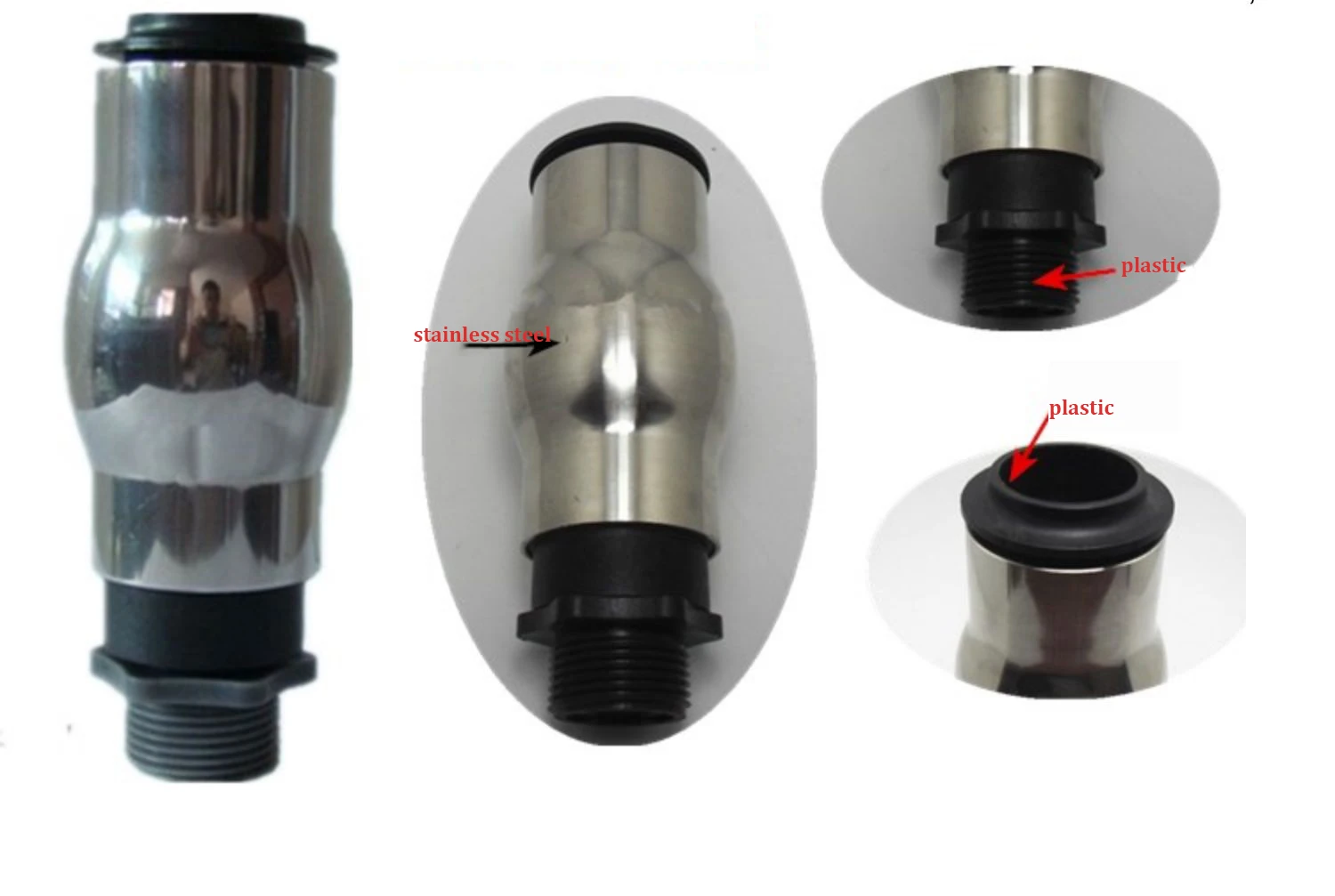 Factory Direct Stainless Material Digital Fountain Foam Jet Stone Garden Products Outdoor Application Water Column Nozzle manufacture