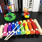 Wooden Bead Baby Wooden Bead Wrapped Toy 8 Tone Hand Percussion For Boys Block Jigsaw Puzzle