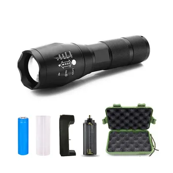 Brightenlux Super Bright Zoom Powerful Tactical led Pocket Flashlight Set,High Power Flash light Rechargeable Torch Light Led