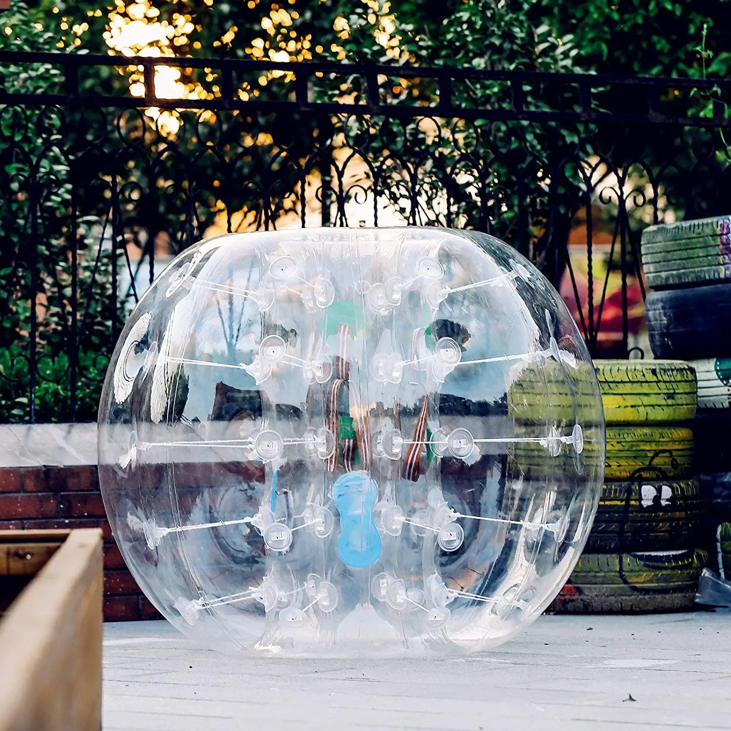 PVC TPU Inflatable Bumper Ball Outdoor Knocker Bubble Soccer Game Playin New 