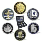 Coins Factory Challenge Coins United States No Minimum Cheap Blue Line Custom Military Challenge Coins
