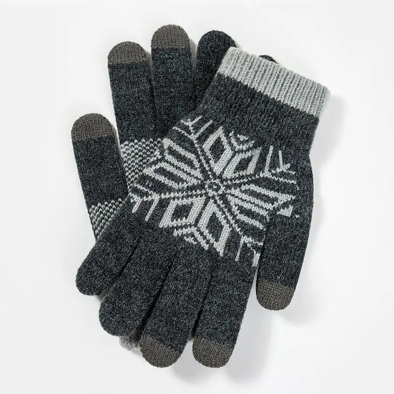 MAGIC TOUCH SCREEN UNISEX BLACK KNIT GLOVES STRETCH SMARTPHONE WINTER TEXTING 